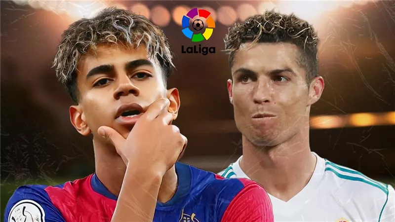 لامين يامال يطارد رقم كريستيانو رونالدو في الليجا